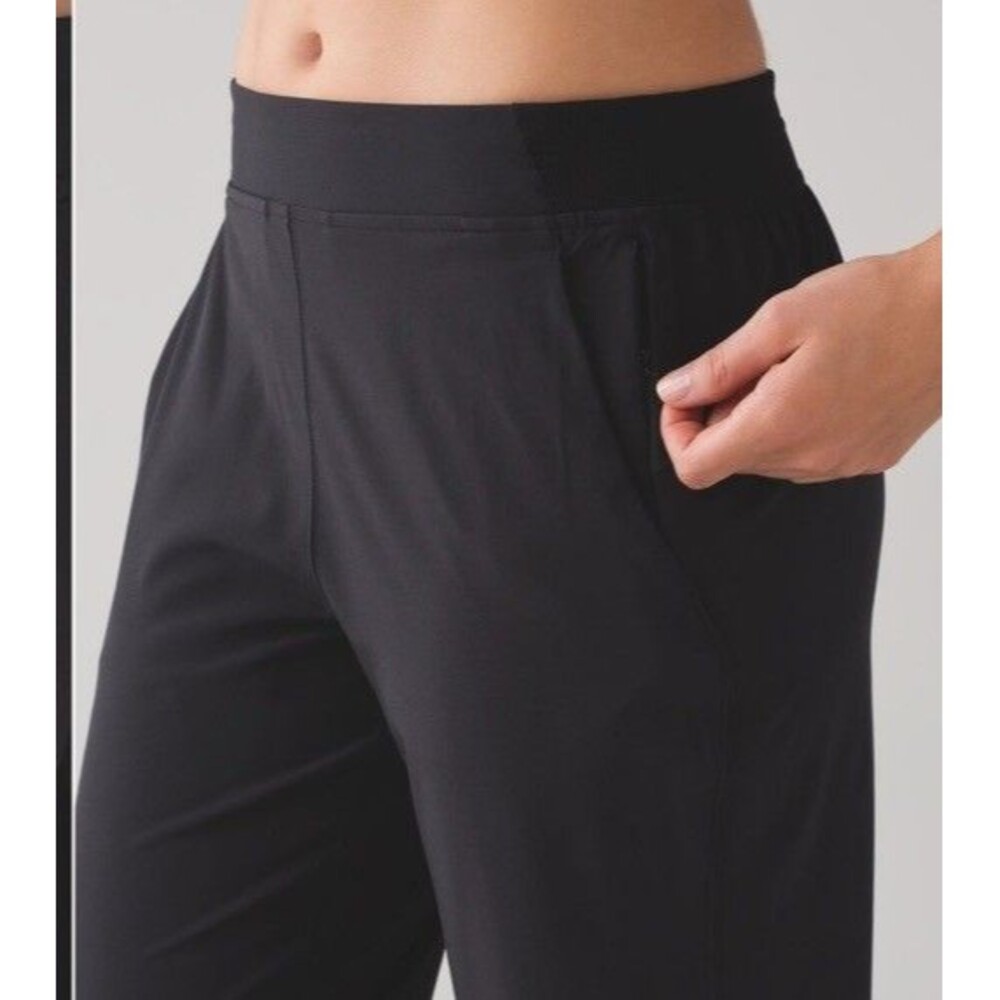 Lululemon Get Ready Swift Black Joggers Women’s 8 Zip Pocket Activewear - Picture 3 of 13